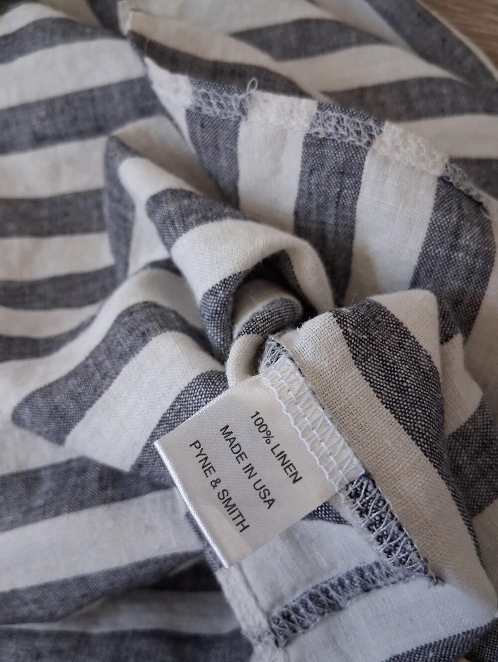 Pyne & Smith Linen Day Dress In Stripe - Picture 7 of 16